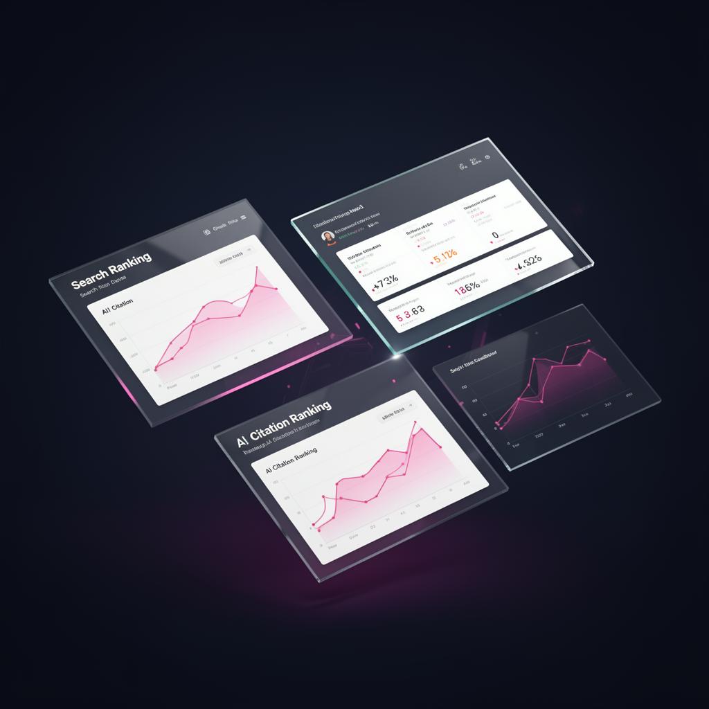 AI search ranking and citation analytics dashboards